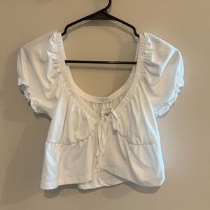 Soft White Babydoll Tee